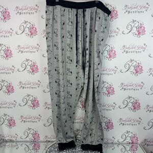 Peanuts snoopy pants comfy snoopy character Black and Gray Lounge Pants